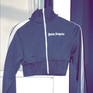 Palm Angels womens cropped track jacket